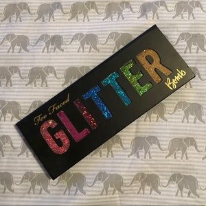 Too Faced Glitter Bomb Eyeshadow Palette Used